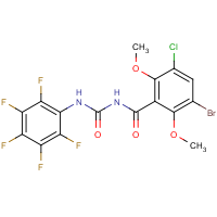 CAS: 680579-33-3 | PC31264 | N-(3-bromo-5-chloro-2,6-dimethoxybenzoyl)-N'-(2,3,4,5,6-pentafluorophenyl)urea