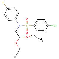 CAS:239086-20-5 | PC31266 | N1-(2,2-diethoxyethyl)-N1-(4-fluorophenyl)-4-chlorobenzene-1-sulphonamide