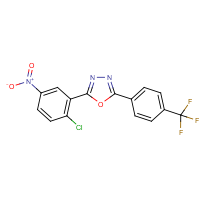 CAS:243644-36-2 | PC31276 | 2-(2-chloro-5-nitrophenyl)-5-[4-(trifluoromethyl)phenyl]-1,3,4-oxadiazole