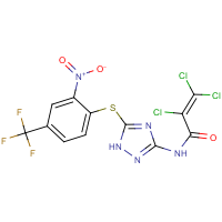 CAS:243963-02-2 | PC31281 | N1-(5-{[2-nitro-4-(trifluoromethyl)phenyl]thio}-1H-1,2,4-triazol-3-yl)-2,3,3-trichloroacrylamide