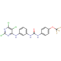 CAS:244278-43-1 | PC31302 | N-{3-[(2,5,6-trichloropyrimidin-4-yl)amino]phenyl}-N'-[4-(trifluoromethoxy)phenyl]urea