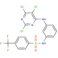 CAS: 244278-47-5 | PC31305 | N1-{3-[(2,5,6-trichloropyrimidin-4-yl)amino]phenyl}-4-(trifluoromethyl)benzene-1-sulphonamide