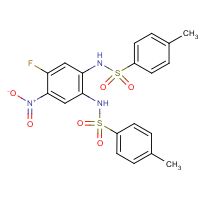 CAS: 113269-03-7 | PC31307 | N1-(4-Fluoro-2-{[(4-methylphenyl)sulphonyl]amino}-5-nitrophenyl)-4-methylbenzene-1-sulphonamide
