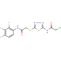 CAS: 244639-93-8 | PC31310 | N1-(5-{[2-oxo-2-(2,3,4-trifluoroanilino)ethyl]thio}-1,3,4-thiadiazol-2-yl)-2-chloroacetamide