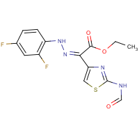 CAS:245671-84-5 | PC31320 | ethyl 2-[2-(2,4-difluorophenyl)hydrazono]-2-(2-formylamino-1,3-thiazol-4-yl)acetate