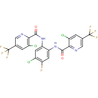 CAS:247060-60-2 | PC31331 | N2-[4-chloro-2-({[3-chloro-5-(trifluoromethyl)-2-pyridyl]carbonyl}amino)-5-fluorophenyl]-3-chloro-5-(trifluoromethyl)pyridine-2-carboxamide