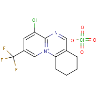 CAS:  | PC31337 | 4-chloro-2-(trifluoromethyl)-7H,8H,9H,10H-pyrido[1,2-a]quinazolin-11-ium perchlorate