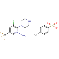 CAS:249606-83-5 | PC31338 | 1-amino-3-chloro-2-piperazino-5-(trifluoromethyl)pyridinium 4-methylbenzene-1-sulphonate