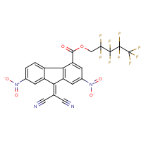 CAS:254973-33-6 | PC31374 | 2,2,3,3,4,4,5,5,5-nonafluoropentyl 9-(dicyanomethylidene)-2,7-dinitro-9H-fluorene-4-carboxylate