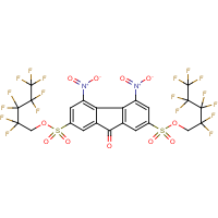 CAS:254980-69-3 | PC31380 | di(2,2,3,3,4,4,5,5,5-nonafluoropentyl) 4,5-dinitro-9-oxo-9H-2,7-fluorenedisulphonate