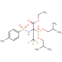 CAS:255872-07-2 | PC31387 | ethyl 2-(diisobutoxyphosphoryl)-3,3,3-trifluoro-2-{[(4-methylphenyl)sulphonyl]amino}propanoate
