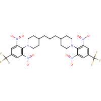 CAS:491861-40-6 | PC31457 | 1-[2,6-dinitro-4-(trifluoromethyl)phenyl]-4-(3-{1-[2,6-dinitro-4-(trifluoromethyl)phenyl]-4-piperidyl}propyl)piperidine