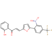 CAS:646497-94-1 | PC31473 | 1-(2-hydroxyphenyl)-3-{5-[2-nitro-4-(trifluoromethyl)phenyl]-2-furyl}prop-2-en-1-one