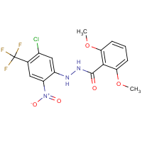 CAS:646498-08-0 | PC31480 | N'1-[5-chloro-2-nitro-4-(trifluoromethyl)phenyl]-2,6-dimethoxybenzene-1-carbohydrazide
