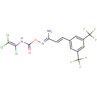 CAS:646989-54-0 | PC31496 | 3-[3,5-bis(trifluoromethyl)phenyl]-N'-({[(1,2,2-trichlorovinyl)amino]carbonyl}oxy)prop-2-enimidamide