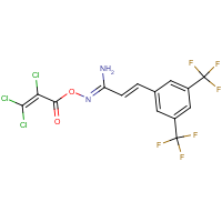 CAS: 646989-56-2 | PC31498 | O1-(2,3,3-trichloroacryloyl)-3-[3,5-di(trifluoromethyl)phenyl]prop-2-enehydroximamide
