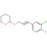 CAS:680579-99-1 | PC31546 | 2-{[3-(3-chloro-4-fluorophenyl)prop-2-ynyl]oxy}tetrahydro-2H-pyran