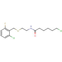CAS:647824-91-7 | PC31555 | 6-Chloro-N-{2-[(2-chloro-6-fluorobenzyl)thio]ethyl}hexanamide