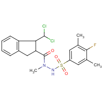 CAS:680580-02-3 | PC31556 | N'-{[1-(dichloromethyl)-2,3-dihydro-1H-inden-2-yl]carbonyl}-4-fluoro-N',3,5-trimethylbenzenesulphonohydrazide