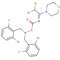 CAS:1980008-49-8 | PC31581 | N,N-bis(2-chloro-6-fluorobenzyl)-N-[({[2,2-dichloro-1-(1,4-thiazinan-4-yl)ethylidene]amino}carbonyl)oxy]amine