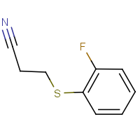 CAS:51932-76-4 | PC31584 | 3-[(2-fluorophenyl)thio]propanenitrile