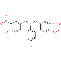 CAS:648409-37-4 | PC31598 | N1-(1,3-benzodioxol-5-ylmethyl)-N1-(4-fluorophenyl)-4-chloro-3-nitrobenzamide