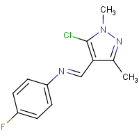 CAS:648858-87-1 | PC31602 | N1-[(5-chloro-1,3-dimethyl-1H-pyrazol-4-yl)methylidene]-4-fluoroaniline