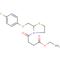 CAS:648858-94-0 | PC31604 | ethyl 4-(2-{[(4-fluorophenyl)thio]methyl}-1,3-thiazolan-3-yl)-4-oxobutanoate