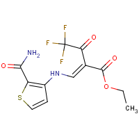 CAS:648410-15-5 | PC31618 | ethyl 3-{[2-(aminocarbonyl)-3-thienyl]amino}-2-(2,2,2-trifluoroacetyl)acrylate