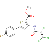 CAS: 648410-22-4 | PC31622 | methyl 5-(4-fluorophenyl)-3-[(2,3,3-trichloroacryloyl)amino]thiophene-2-carboxylate