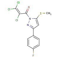 CAS:648410-33-7 | PC31629 | 2,3,3-trichloro-1-[3-(4-fluorophenyl)-5-(methylthio)-1H-pyrazol-1-yl]prop-2-en-1-one