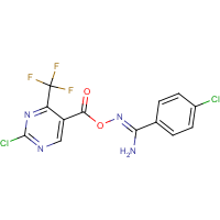 CAS:680210-91-7 | PC31633 | O1-{[2-chloro-4-(trifluoromethyl)pyrimidin-5-yl]carbonyl}-4-chlorobenzene-1-carbohydroximamide