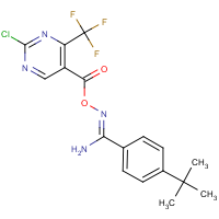 CAS:680210-92-8 | PC31634 | O1-{[2-chloro-4-(trifluoromethyl)pyrimidin-5-yl]carbonyl}-4-(tert-butyl)benzene-1-carbohydroximamide