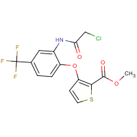 CAS:648859-39-6 | PC31642 | methyl 3-[2-[(2-chloroacetyl)amino]-4-(trifluoromethyl)phenoxy]thiophene-2-carboxylate