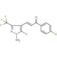 CAS: 648859-49-8 | PC31647 | 3-[5-chloro-1-methyl-3-(trifluoromethyl)-1H-pyrazol-4-yl]-1-(4-chlorophenyl)prop-2-en-1-one