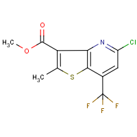 CAS: 648859-70-5 | PC31668 | methyl 5-chloro-2-methyl-7-(trifluoromethyl)thieno[3,2-b]pyridine-3-carboxylate