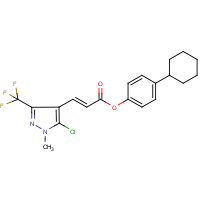 CAS:648859-75-0 | PC31674 | 4-cyclohexylphenyl 3-[5-chloro-1-methyl-3-(trifluoromethyl)-1H-pyrazol-4-yl]acrylate