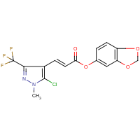 CAS: 648859-76-1 | PC31675 | 1,3-benzodioxol-5-yl 3-[5-chloro-1-methyl-3-(trifluoromethyl)-1H-pyrazol-4-yl]acrylate
