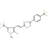 CAS: 648859-77-2 | PC31676 | 5-{2-[5-chloro-1-methyl-3-(trifluoromethyl)-1H-pyrazol-4-yl]vinyl}-3-[4-(trifluoromethyl)phenyl]-1,2