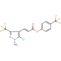 CAS: 648859-79-4 | PC31678 | 4-(trifluoromethyl)phenyl 3-[5-chloro-1-methyl-3-(trifluoromethyl)-1H-pyrazol-4-yl]acrylate