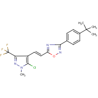 CAS:648859-80-7 | PC31679 | 3-[4-(tert-butyl)phenyl]-5-{2-[5-chloro-1-methyl-3-(trifluoromethyl)-1H-pyrazol-4-yl]vinyl}-1,2,4-oxadiazole