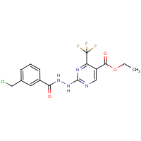 CAS:648859-92-1 | PC31690 | ethyl 2-{2-[3-(chloromethyl)benzoyl]hydrazino}-4-(trifluoromethyl)pyrimidine-5-carboxylate