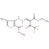 CAS:680211-02-3 | PC31694 | methyl 3-{2-[2-(ethoxycarbonyl)-4,4,4-trifluoro-3-oxobut-1-enyl]hydrazino}-4-methylthiophene-2-carboxylate