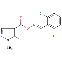 CAS:648427-06-9 | PC31698 | 5-Chloro-4-[({[(2-chloro-6-fluorophenyl)methylene]amino}oxy)carbonyl]-1-methyl-1H-pyrazole