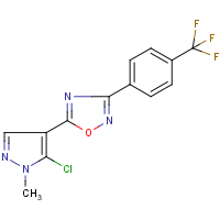 CAS:648427-08-1 | PC31699 | 5-(5-chloro-1-methyl-1H-pyrazol-4-yl)-3-[4-(trifluoromethyl)phenyl]-1,2,4-oxadiazole