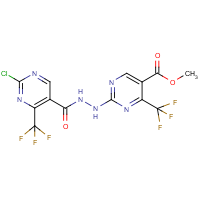 CAS:648427-12-7 | PC31701 | methyl 2-(2-{[2-chloro-4-(trifluoromethyl)pyrimidin-5-yl]carbonyl}hydrazino)-4-(trifluoromethyl)pyrimidine-5-carboxylate