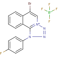 CAS:  | PC31731 | 6-bromo-1-(4-fluorophenyl)-1H-[1,2,3,4]tetraazolo[5,1-a]isoquinolin-4-ium tetrafluoroborate