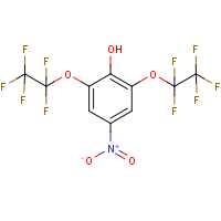 CAS: 52999-55-0 | PC31760 | 4-nitro-2,6-di(1,1,2,2,2-pentafluoroethoxy)phenol