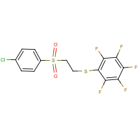 CAS: 649578-39-2 | PC31783 | 1-({2-[(4-chlorophenyl)sulphonyl]ethyl}thio)-2,3,4,5,6-pentafluorobenzene