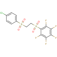 CAS: 649578-40-5 | PC31784 | 1-({2-[(4-Chlorophenyl)sulphonyl]ethyl}sulphonyl)-2,3,4,5,6-pentafluorobenzene